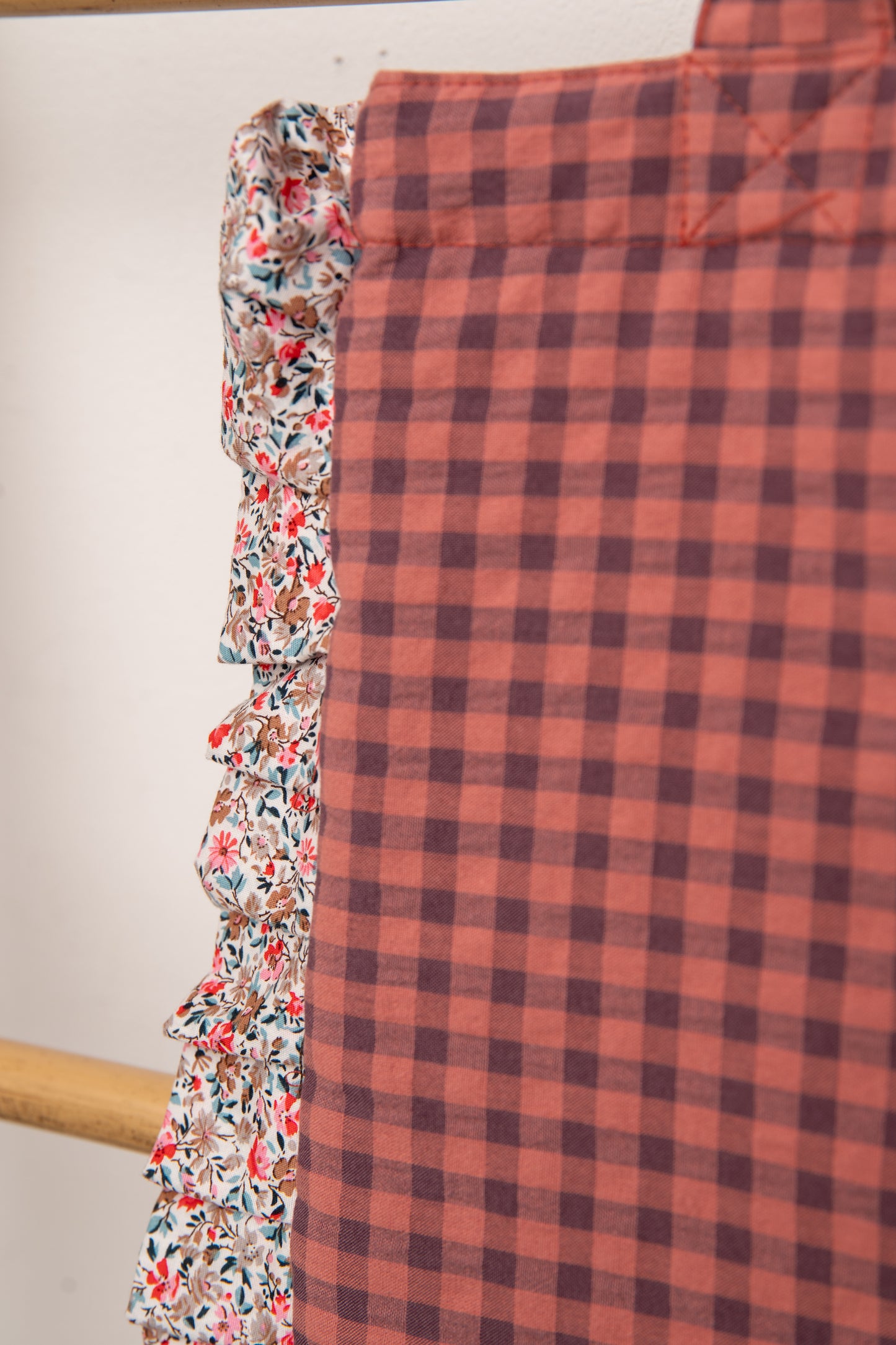 Bolsa Vichy Seersucker Volante mdm 2005 Rosewood