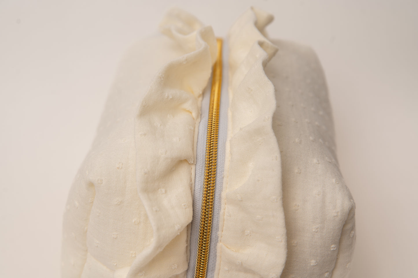 Neceser Muselina Volantes Comunión White