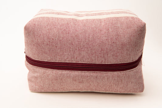 Neceser Rayas Anchas Mdm 11009 Granate