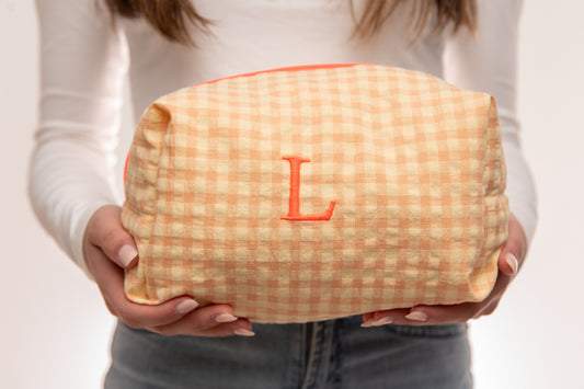 Neceser Vichy Seersucker Mdm 2515 Vainilla