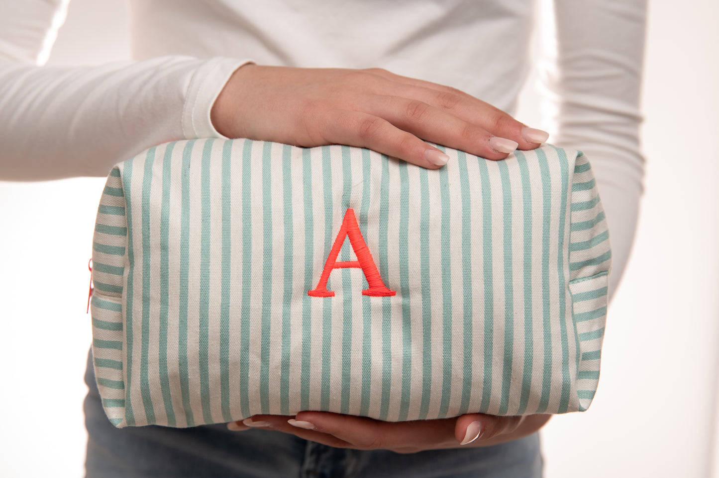 Neceser Rayas Volantes Mdm 11005 Turquesa