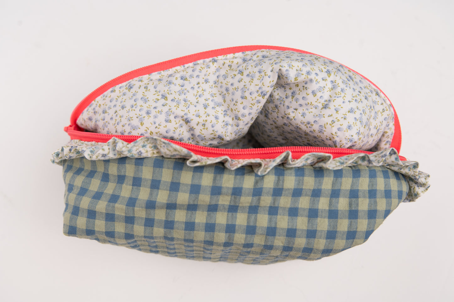 Neceser Vichy Seersucker Volantes Estampados Mdm 2512 Blue