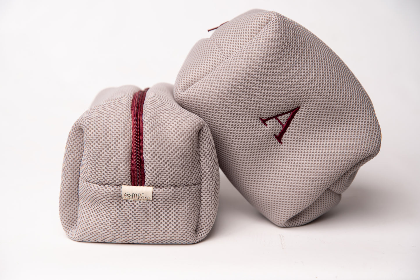 Neceser 3D Crema y Burdeos