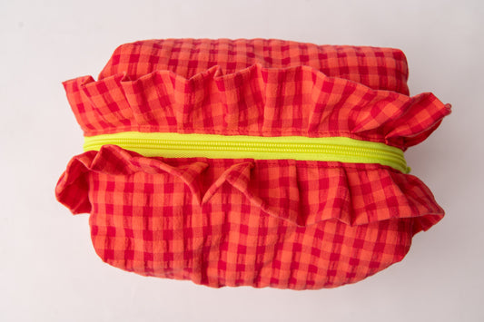 Neceser Vichy Seersucker Volantes Mdm 2738 Safran