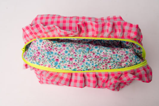 Neceser Vichy Seersucker Volantes Mdm 2722 Fluor Pink