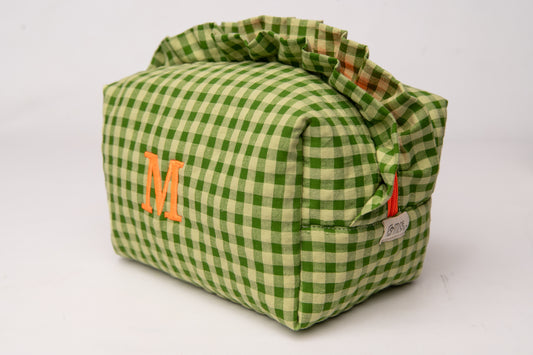 Neceser Vichy Seersucker Volantes Mdm 2731 Matcha Green