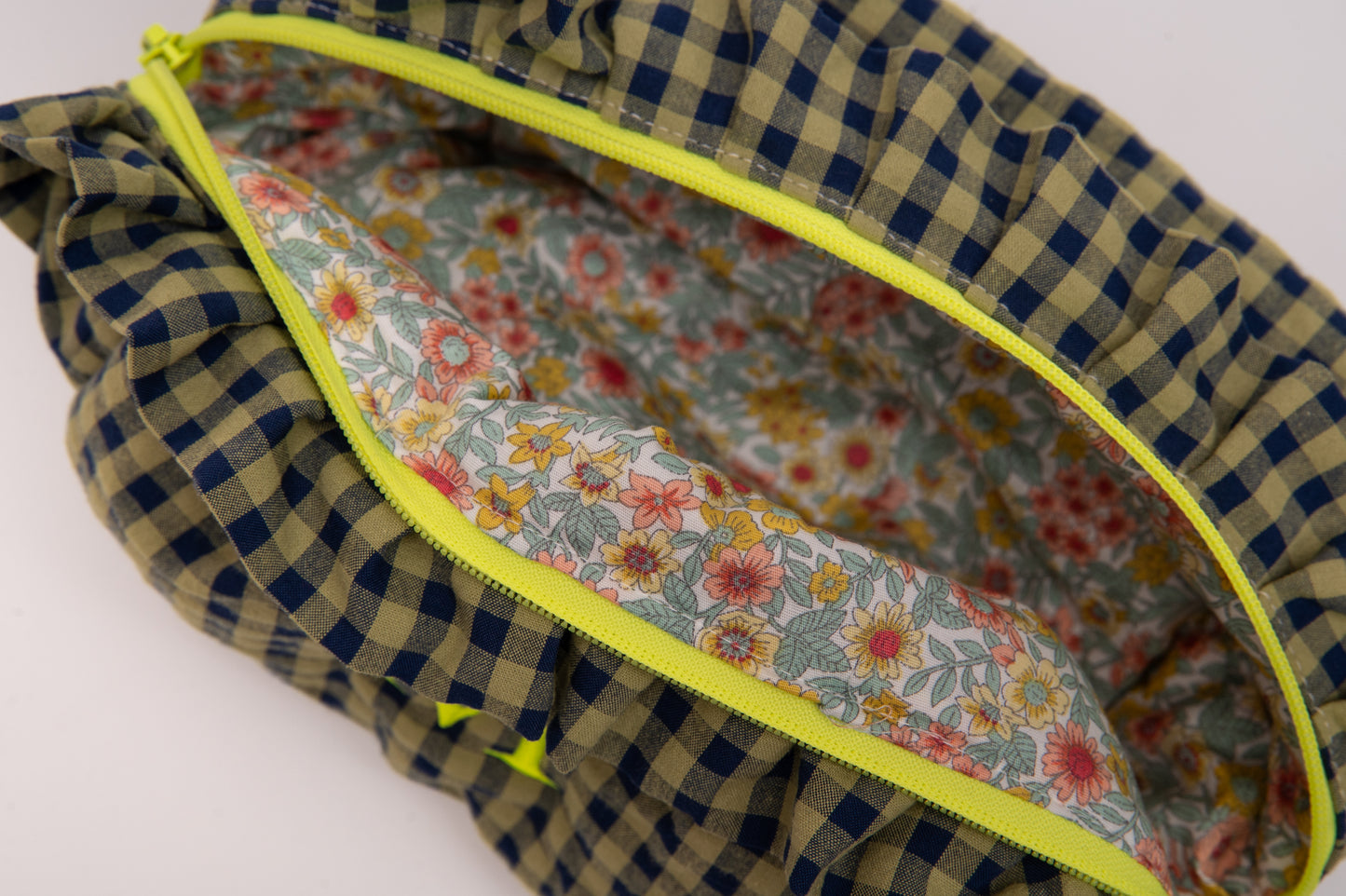 Neceser Vichy Seersucker Volantes Mdm 2008 Olive