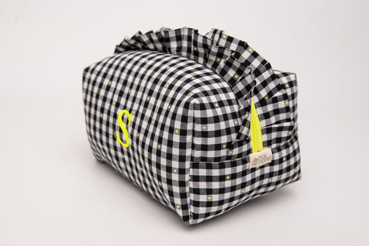 Neceser Vichy Seersucker Volantes Mdm 2406 Black