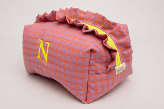 Neceser Vichy Seersucker Volantes Mdm 2511 Hortensia