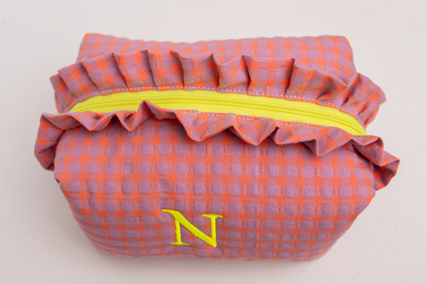 Neceser Vichy Seersucker Volantes Mdm 2511 Hortensia