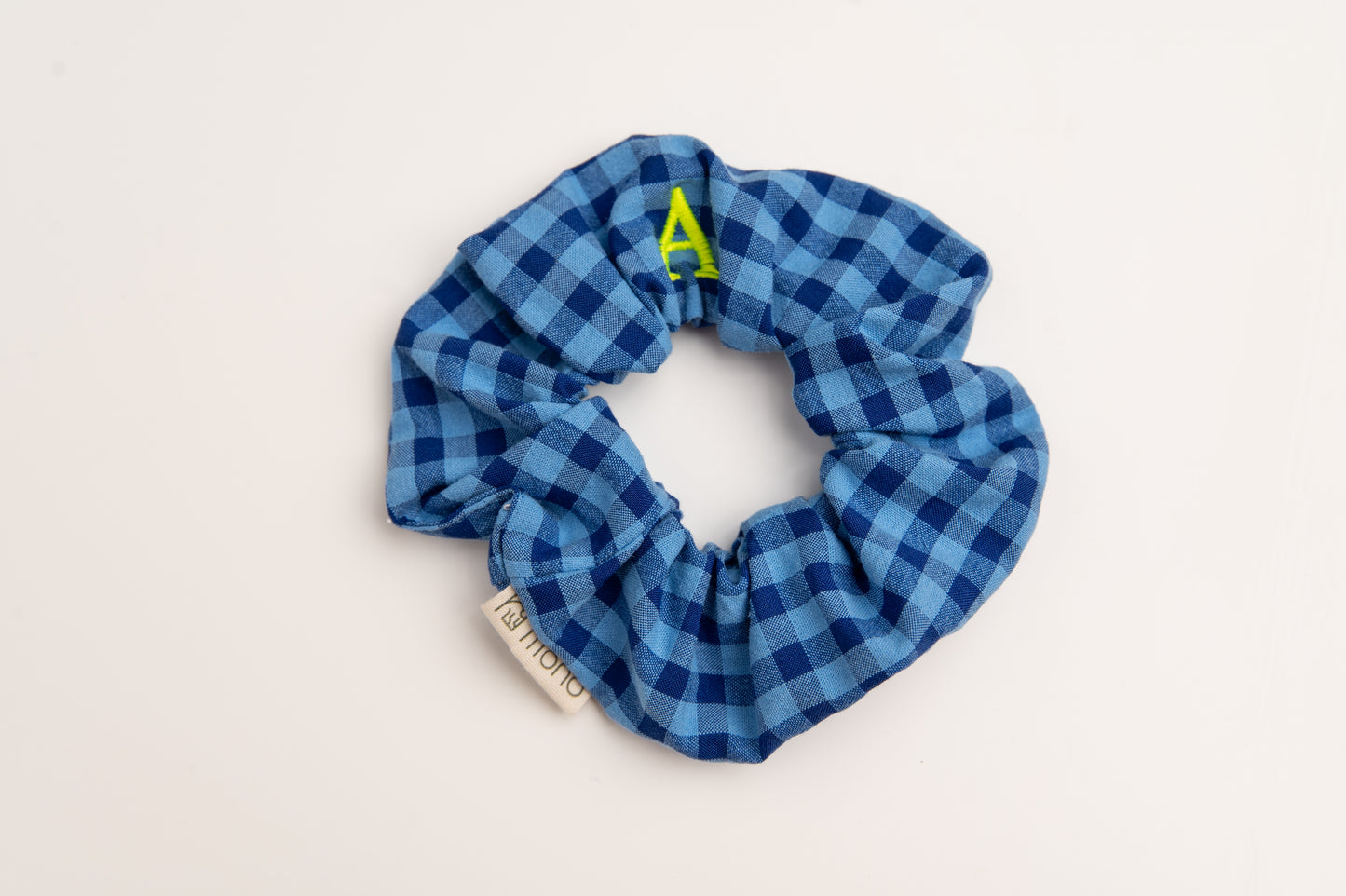 Scrunchie Tejido Seersucker MDM S2518 Royal Blue