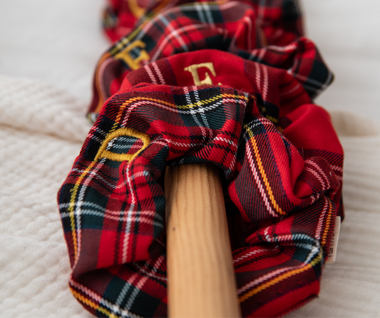 Scrunchie Tejido Tartán