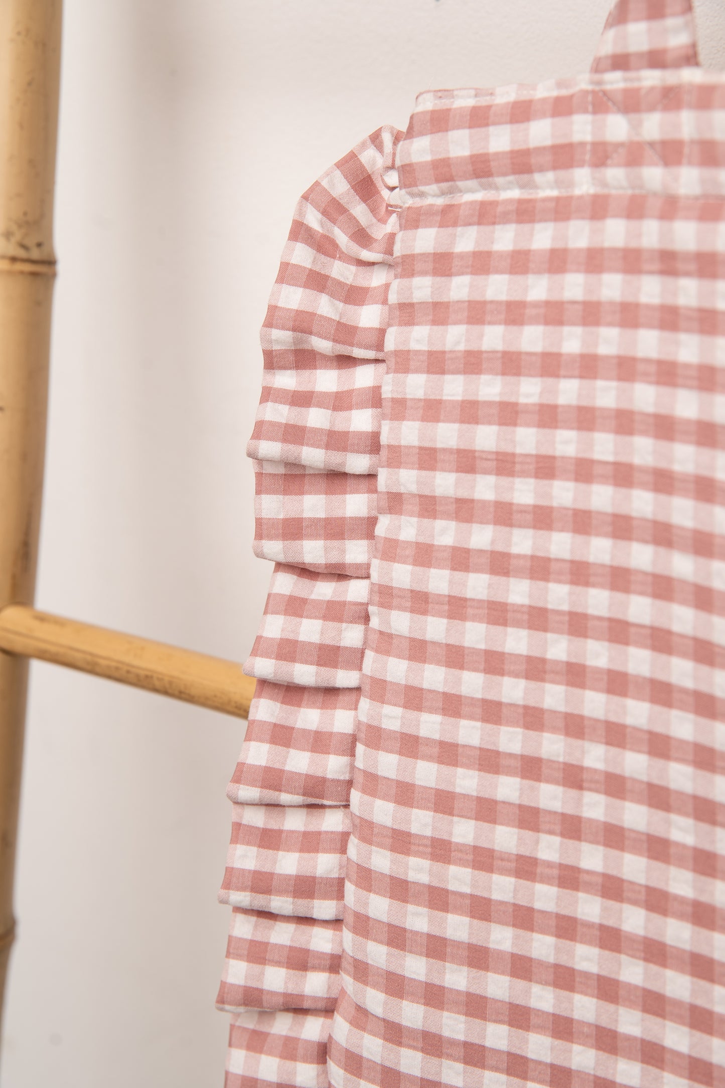 Bolsa Vichy Volante Rosa Claro