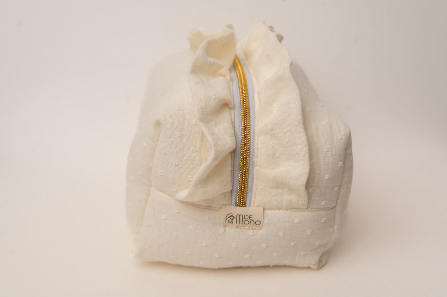 Neceser Muselina Volantes Comunión White