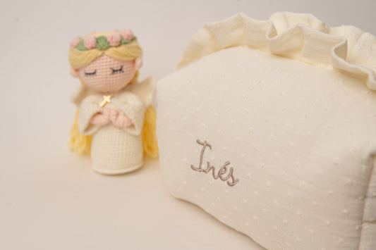 Pack Especial Comunión: Neceser Personalizado + Muñeca de Comunión