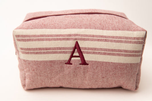 Neceser Rayas Anchas Mdm 11009 Granate