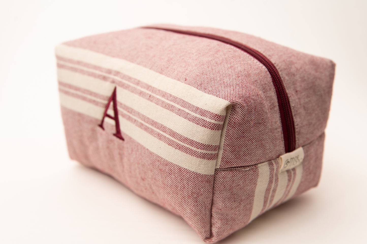 Neceser Rayas Anchas Mdm 11009 Granate