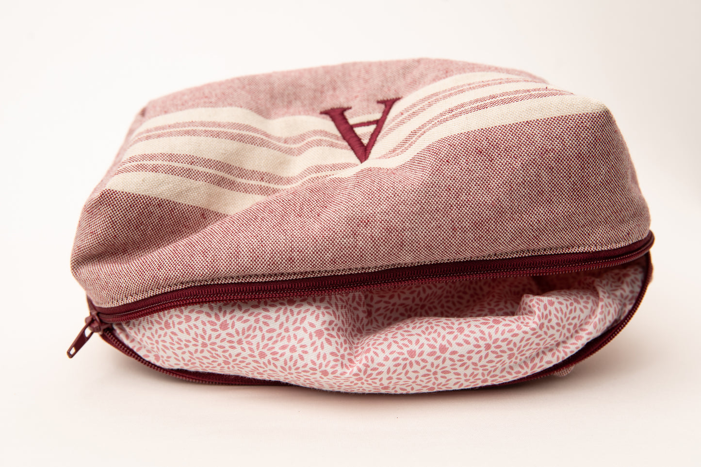 Neceser Rayas Anchas Mdm 11009 Granate