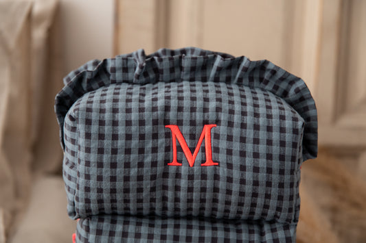 Neceser Vichy Seersucker Volantes Mdm 2004 Duck Blue