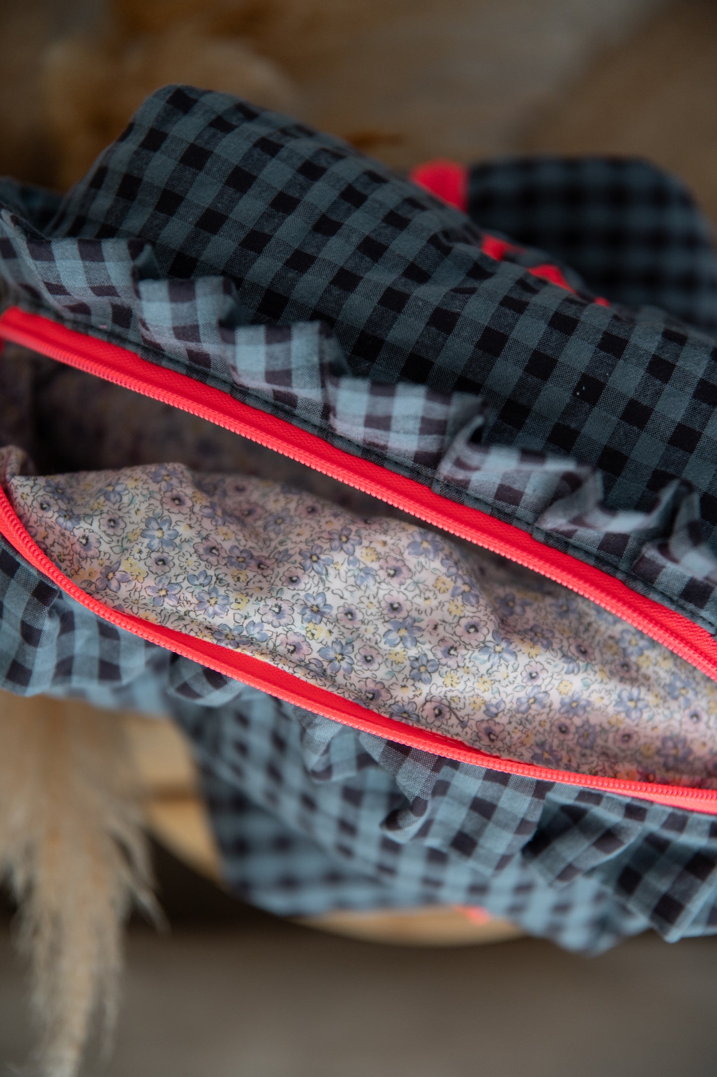 Neceser Vichy Seersucker Volantes Mdm 2004 Duck Blue