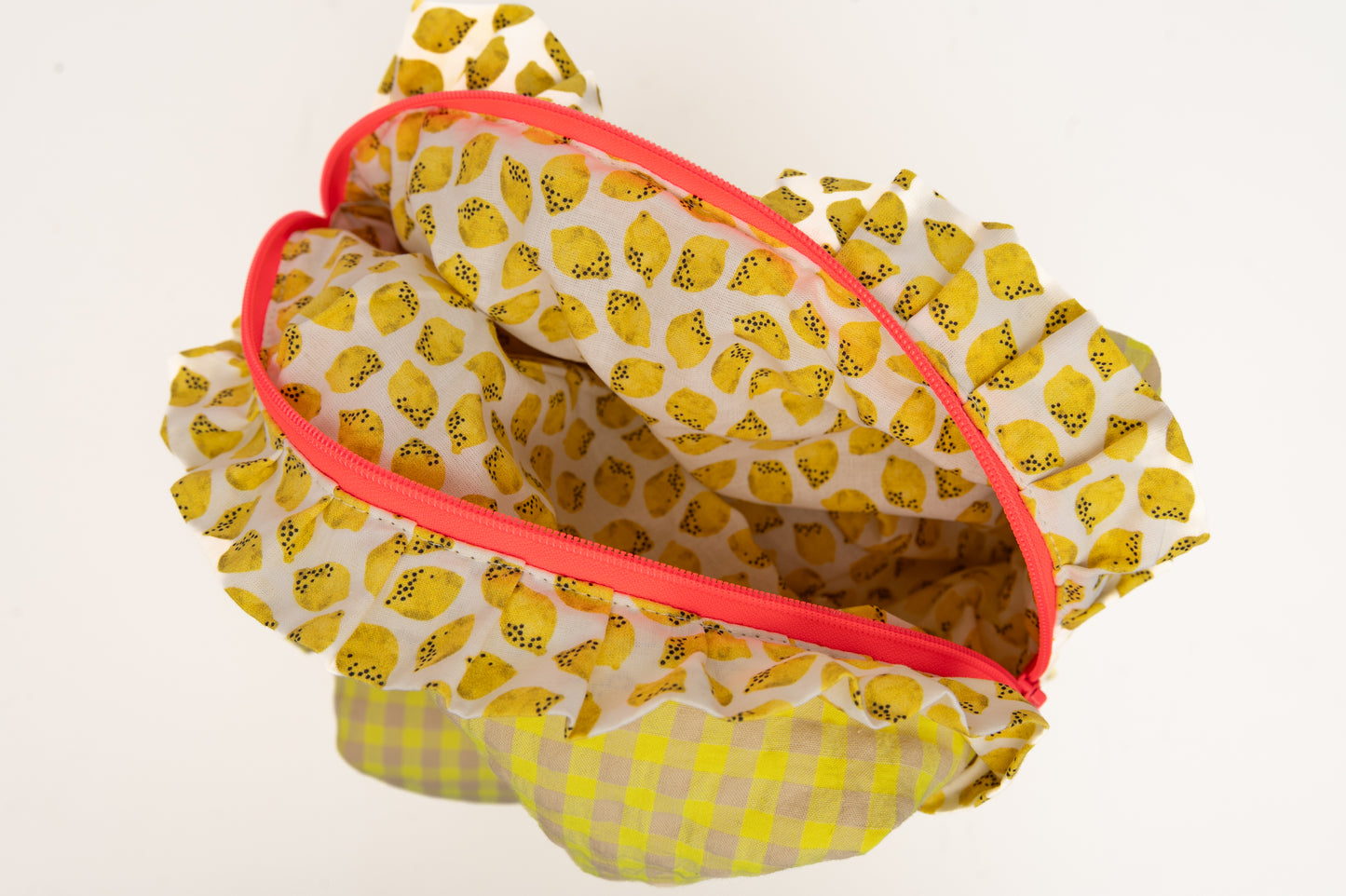 Neceser Vichy Seersucker Volantes Estampados Mdm 2720 Fluor yellow