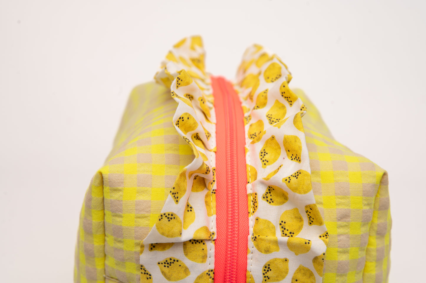 Neceser Vichy Seersucker Volantes Estampados Mdm 2720 Fluor yellow