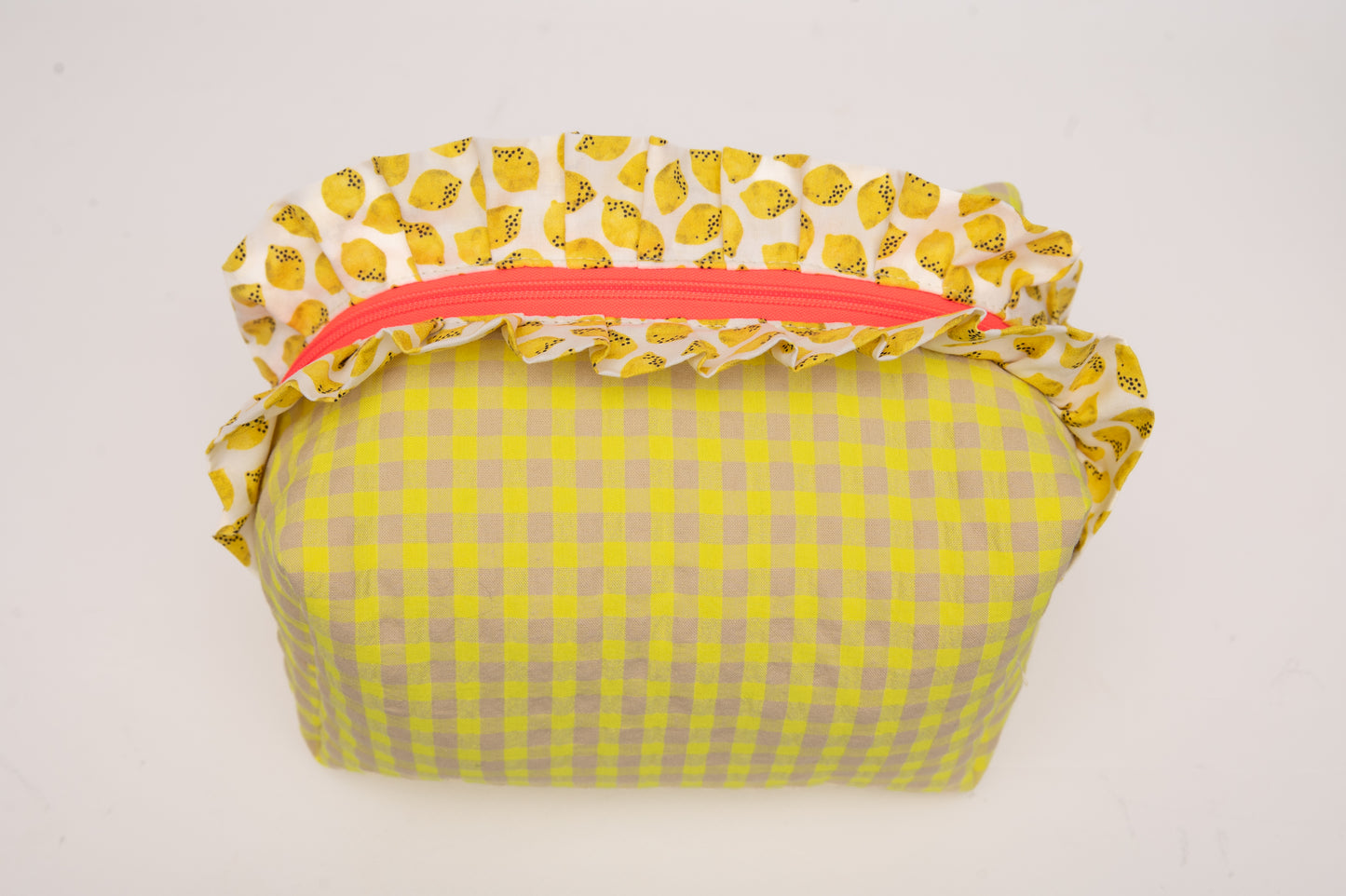 Neceser Vichy Seersucker Volantes Estampados Mdm 2720 Fluor yellow