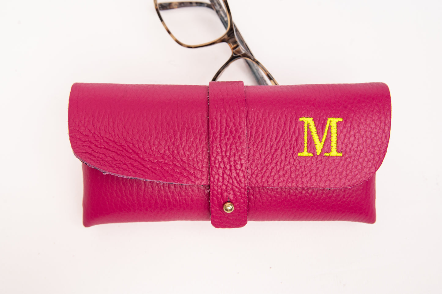 Funda de Gafas Piel Burdeos