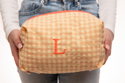 Neceser Vichy Seersucker Mdm 2515 Vainilla