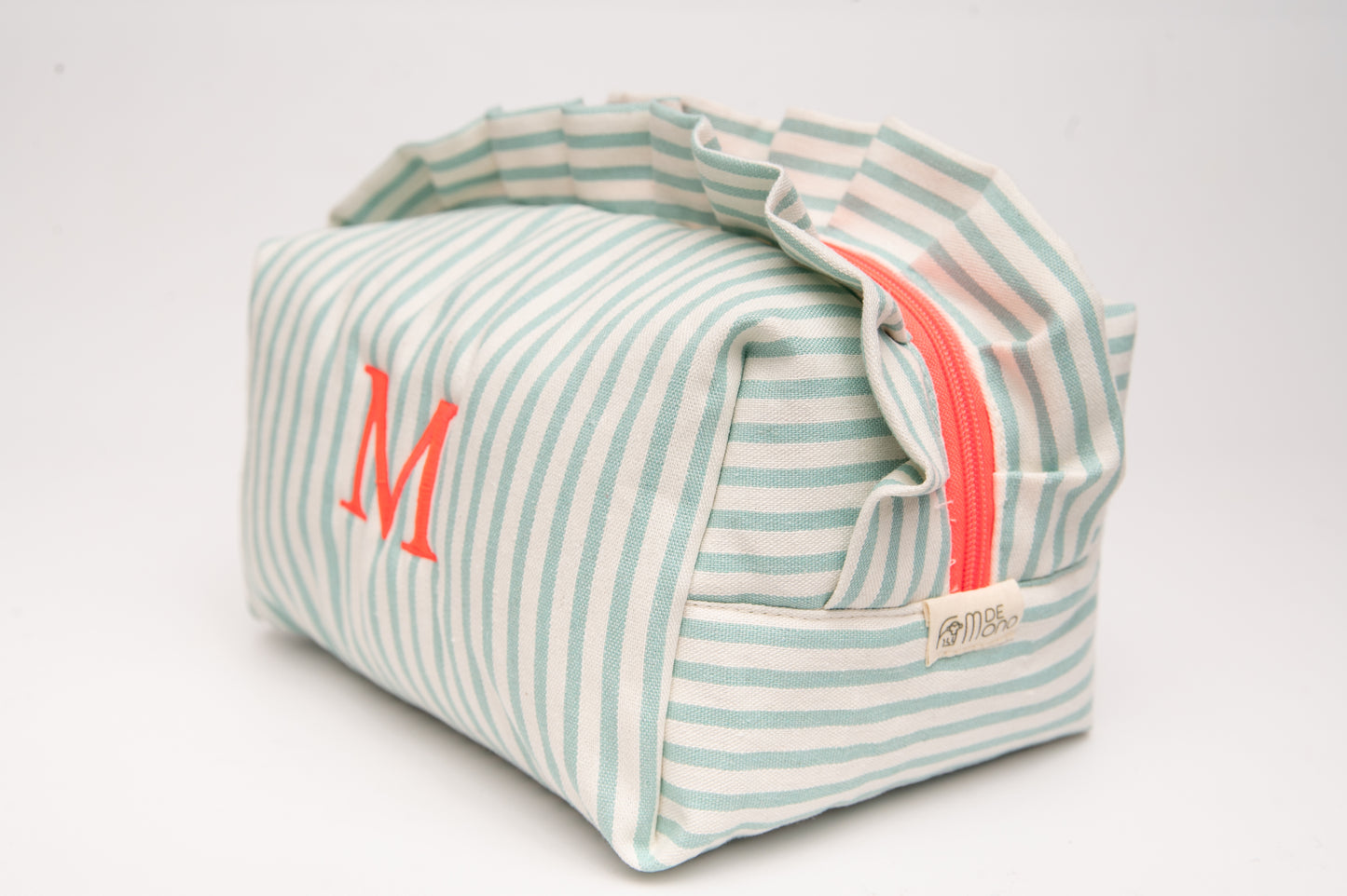 Neceser Rayas Volantes Mdm 11005 Turquesa