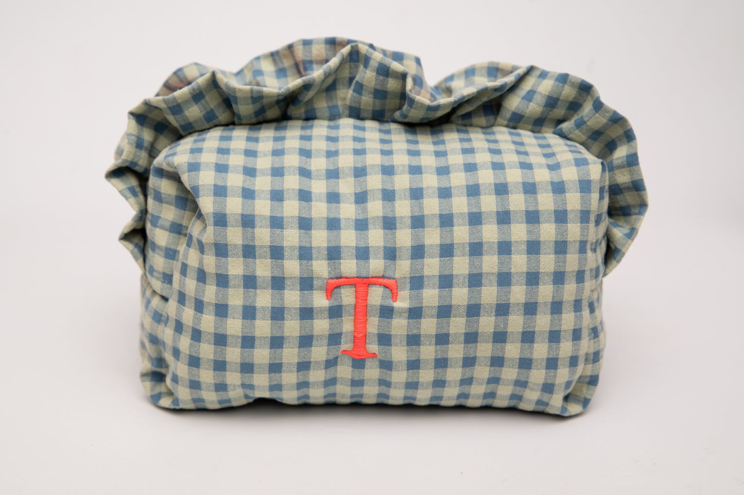 Neceser Vichy Seersucker Volantes Mdm 2512 Blue