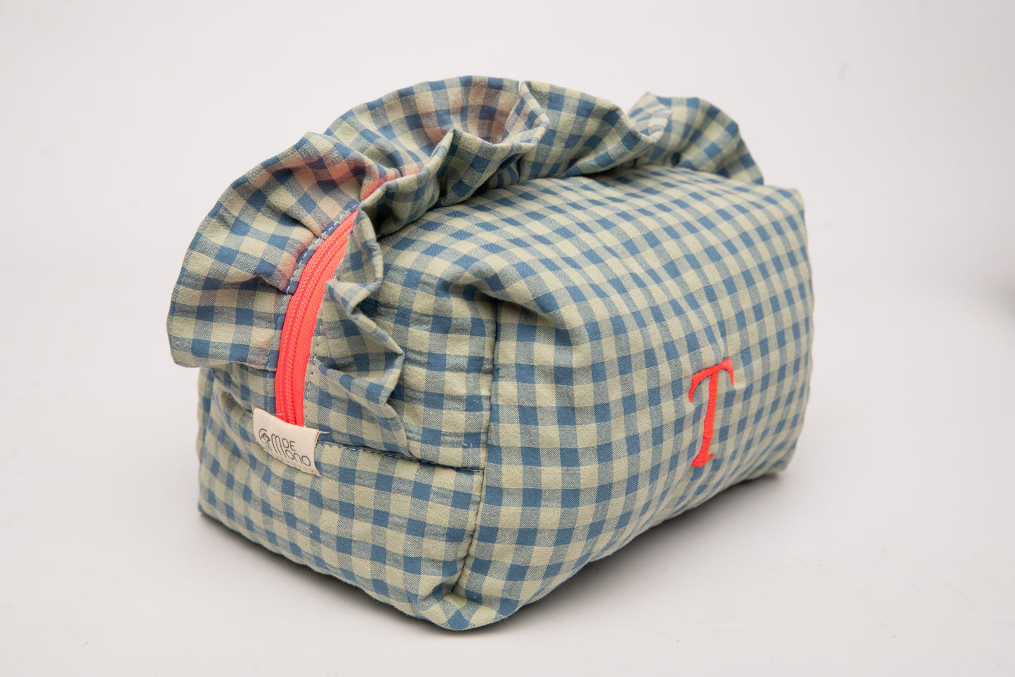 Neceser Vichy Seersucker Volantes Mdm 2512 Blue