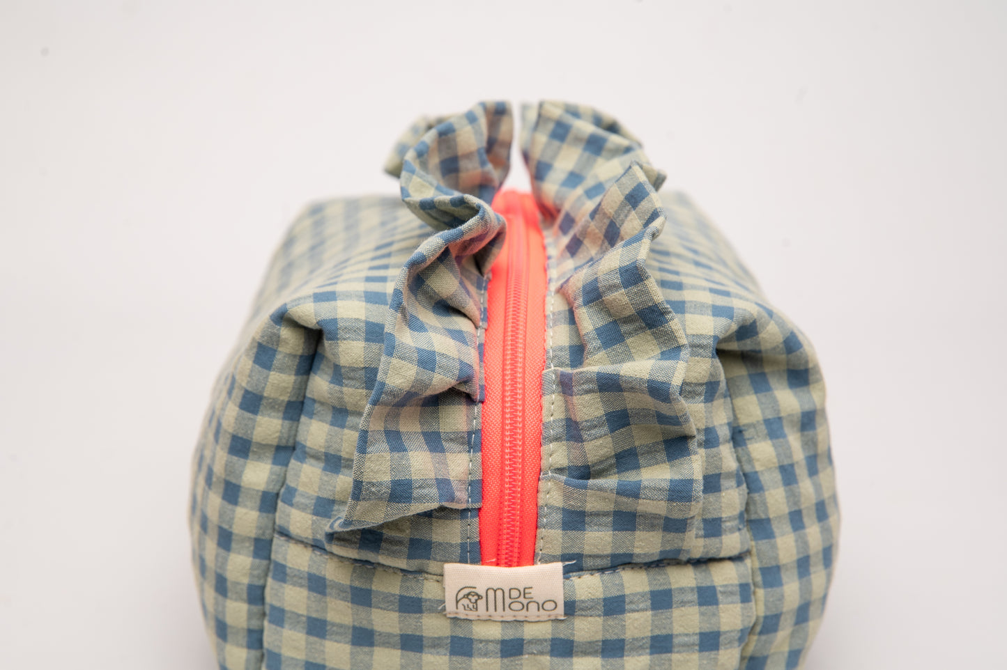 Neceser Vichy Seersucker Volantes Mdm 2512 Blue