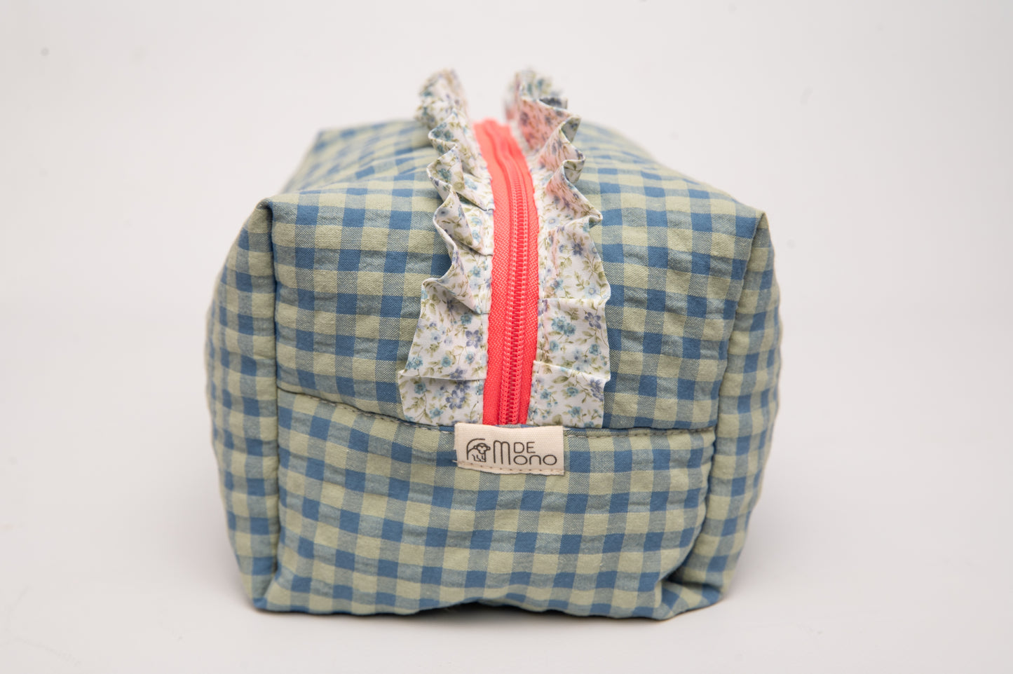 Neceser Vichy Seersucker Volantes Estampados Mdm 2512 Blue