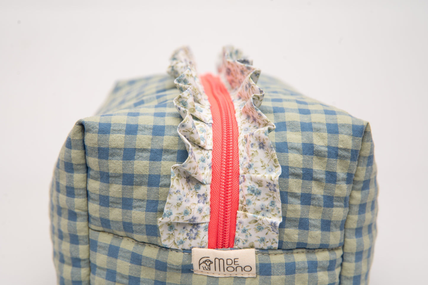 Neceser Vichy Seersucker Volantes Estampados Mdm 2512 Blue