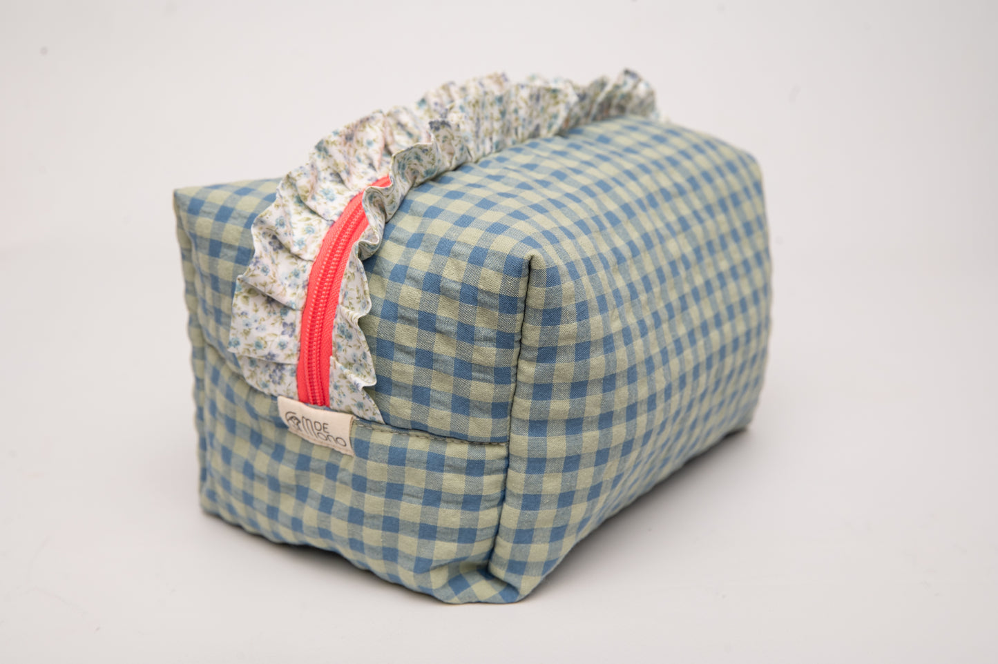 Neceser Vichy Seersucker Volantes Estampados Mdm 2512 Blue