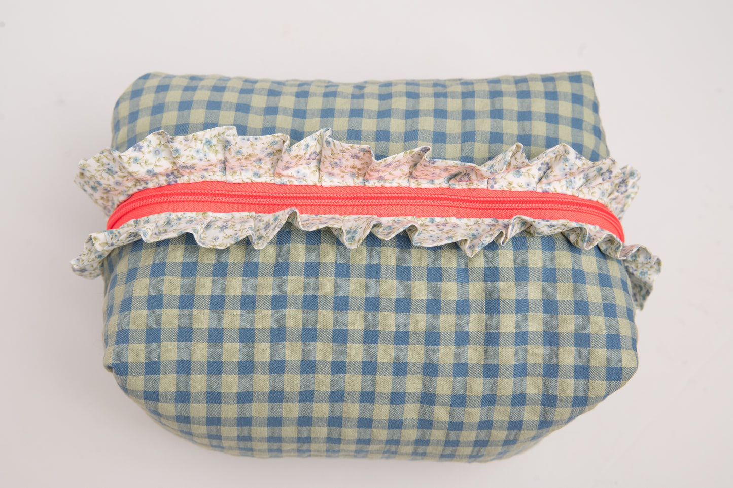 Neceser Vichy Seersucker Volantes Estampados Mdm 2512 Blue