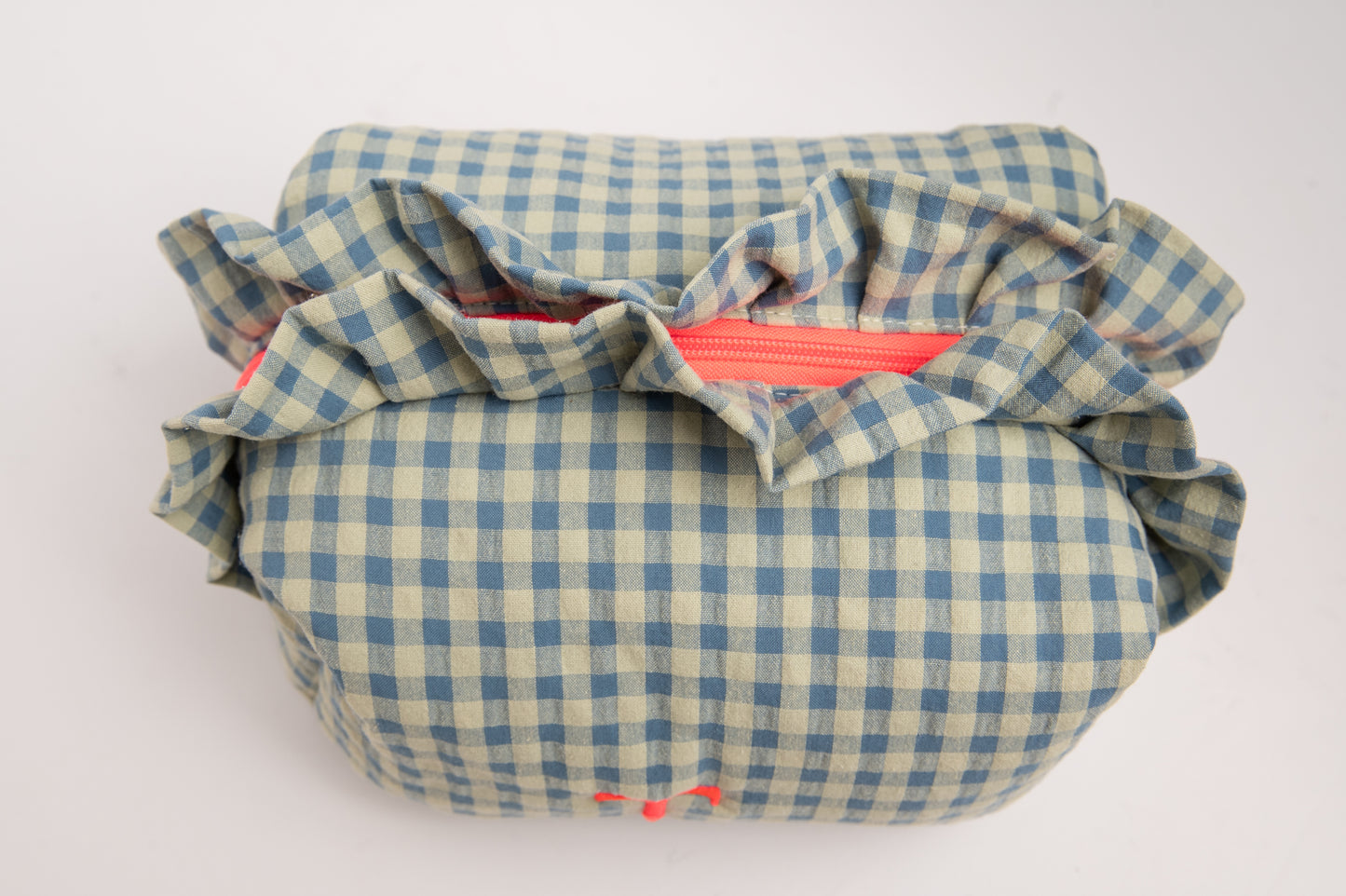 Neceser Vichy Seersucker Volantes Mdm 2512 Blue