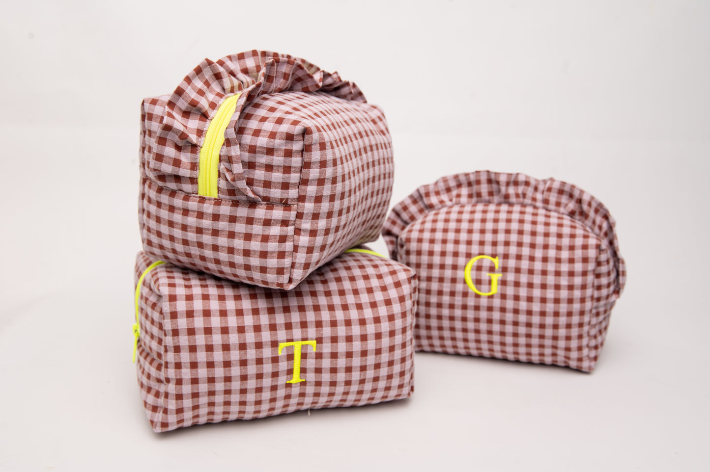 Neceser Vichy Seersucker Volantes Mdm 8716 Argile