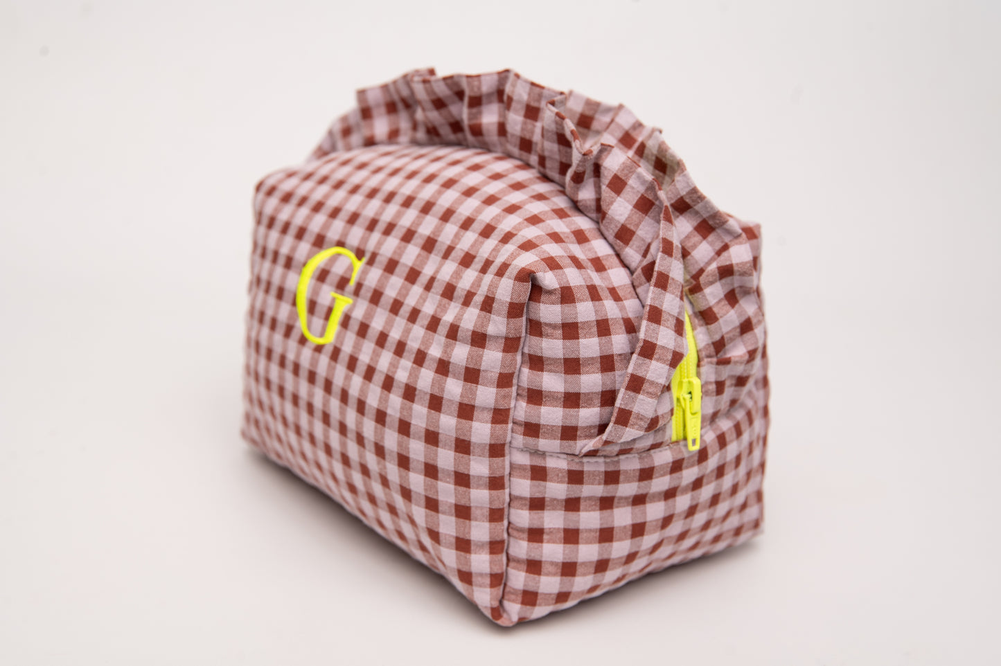 Neceser Vichy Seersucker Volantes Mdm 8716 Argile