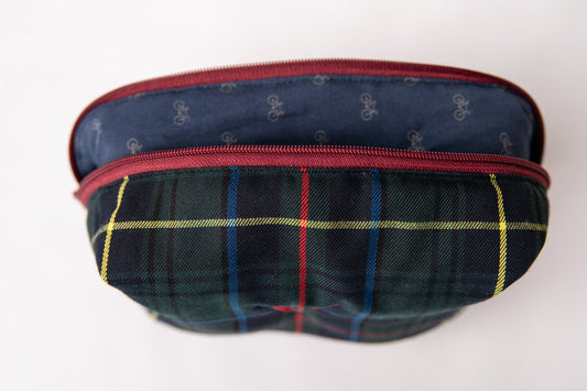 Neceser Tartán Azul Marino y Granate