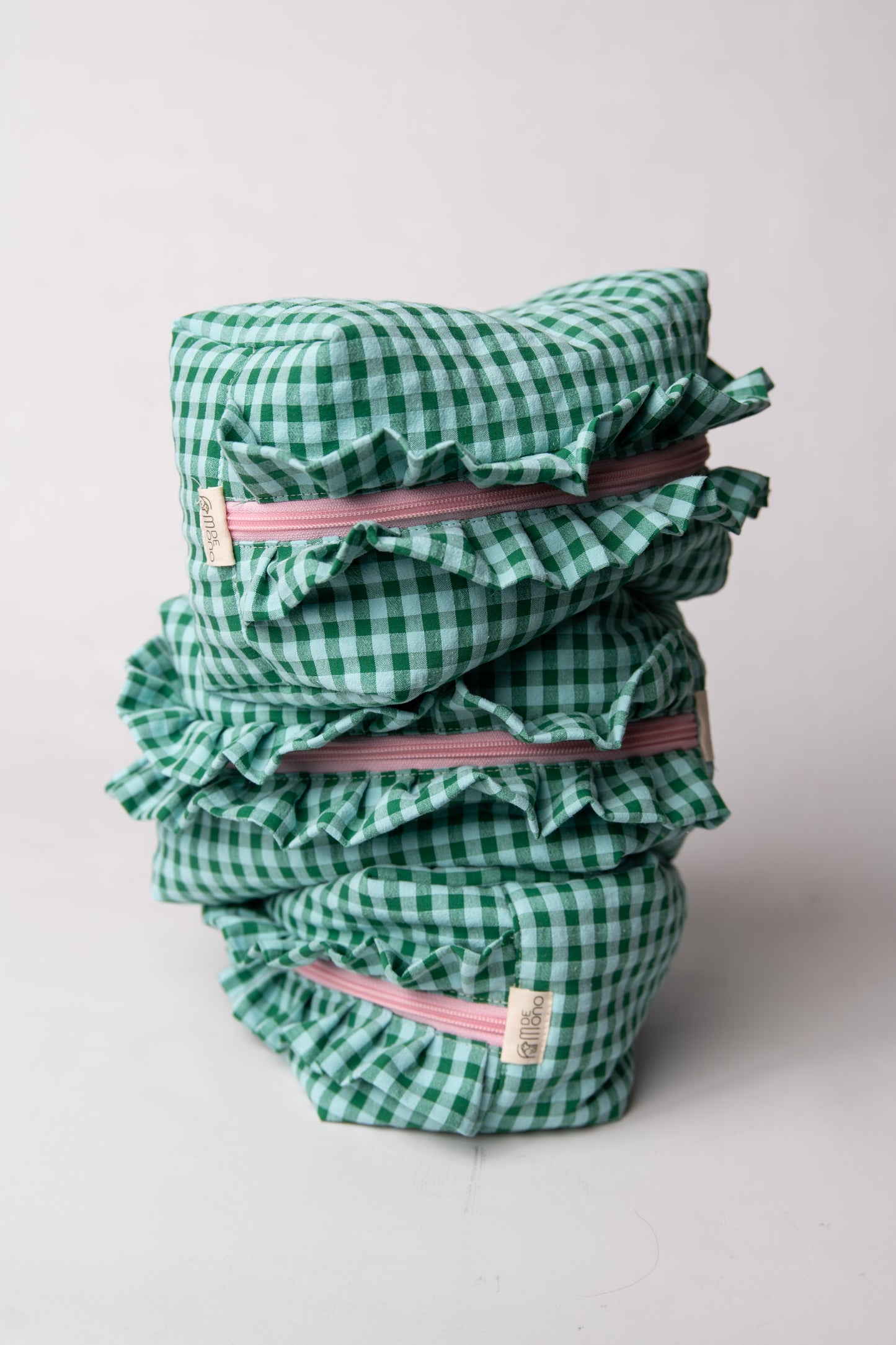 Neceser Vichy Seersucker Volantes Mdm 2736 Jungle Green