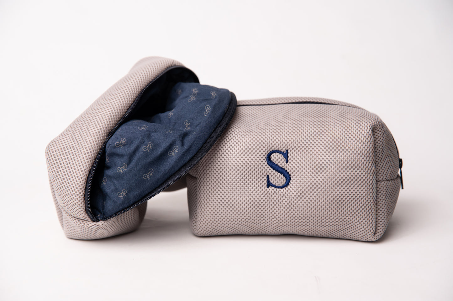 Neceser 3D Crema y Azul