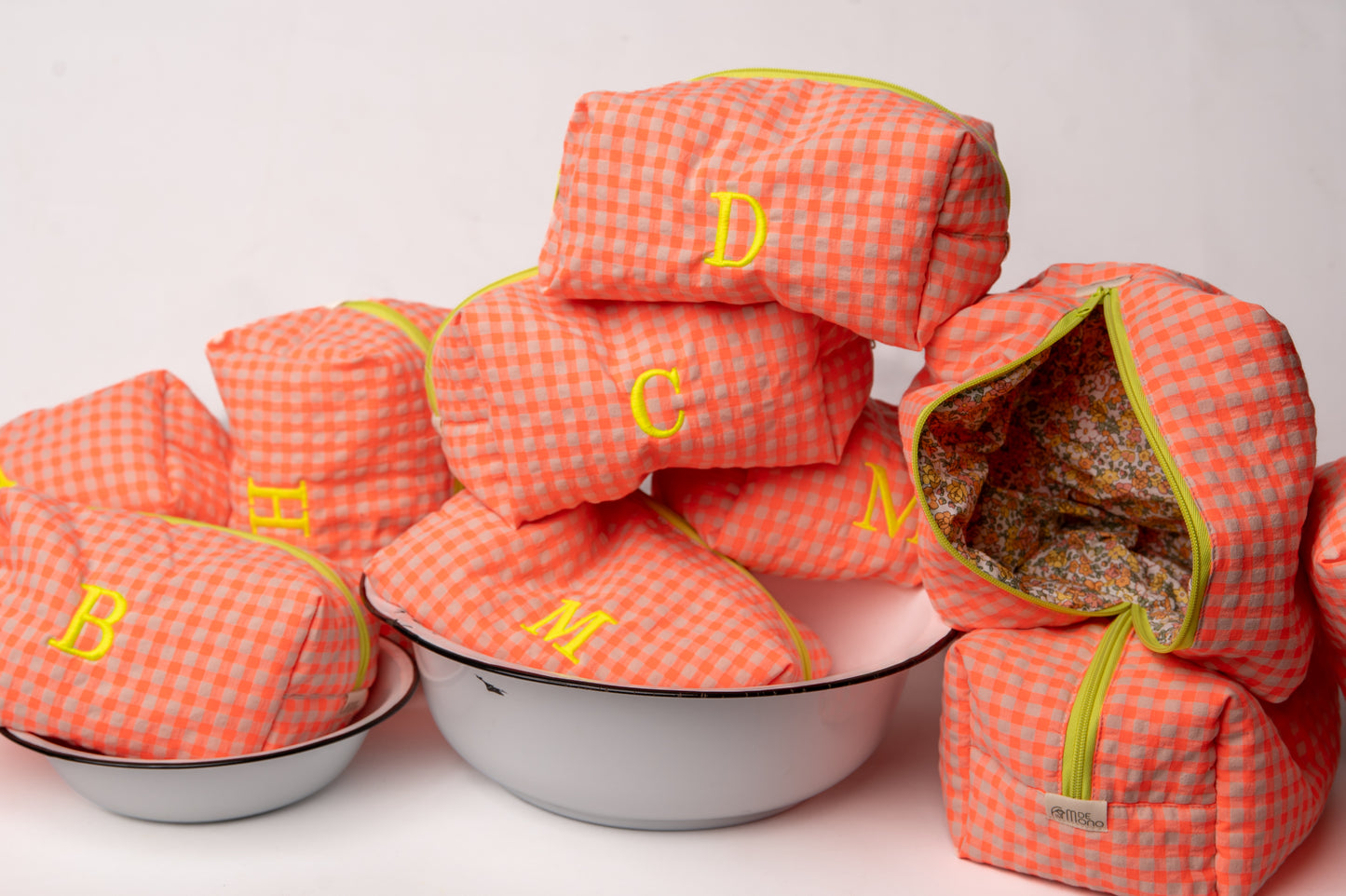 Neceser Vichy Seersucker Mdm 2721 Orange Fluor