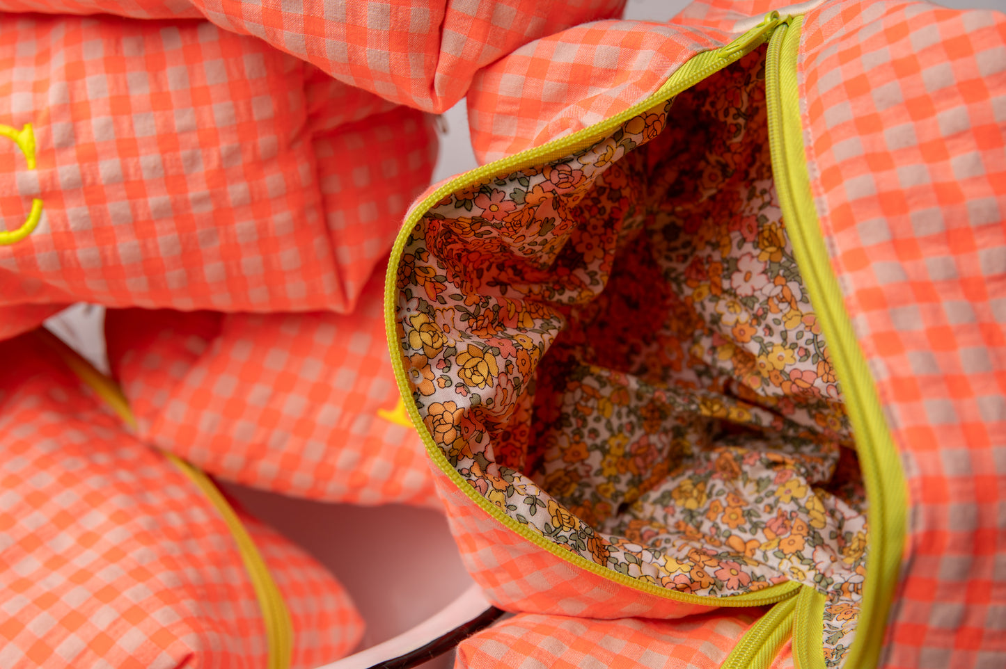 Neceser Vichy Seersucker Mdm 2721 Orange Fluor