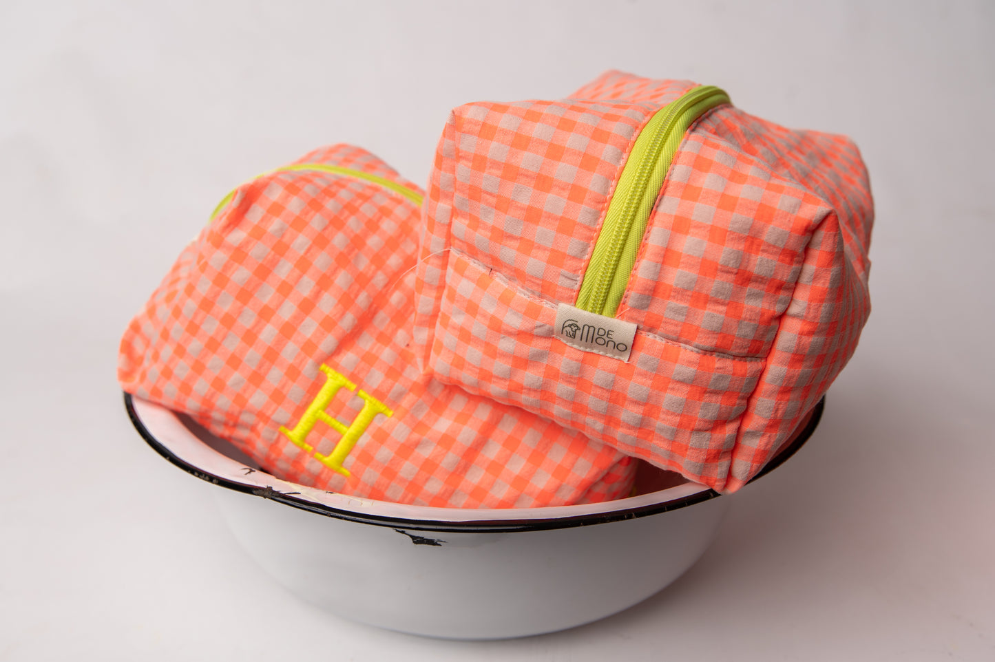 Neceser Vichy Seersucker Mdm 2721 Orange Fluor