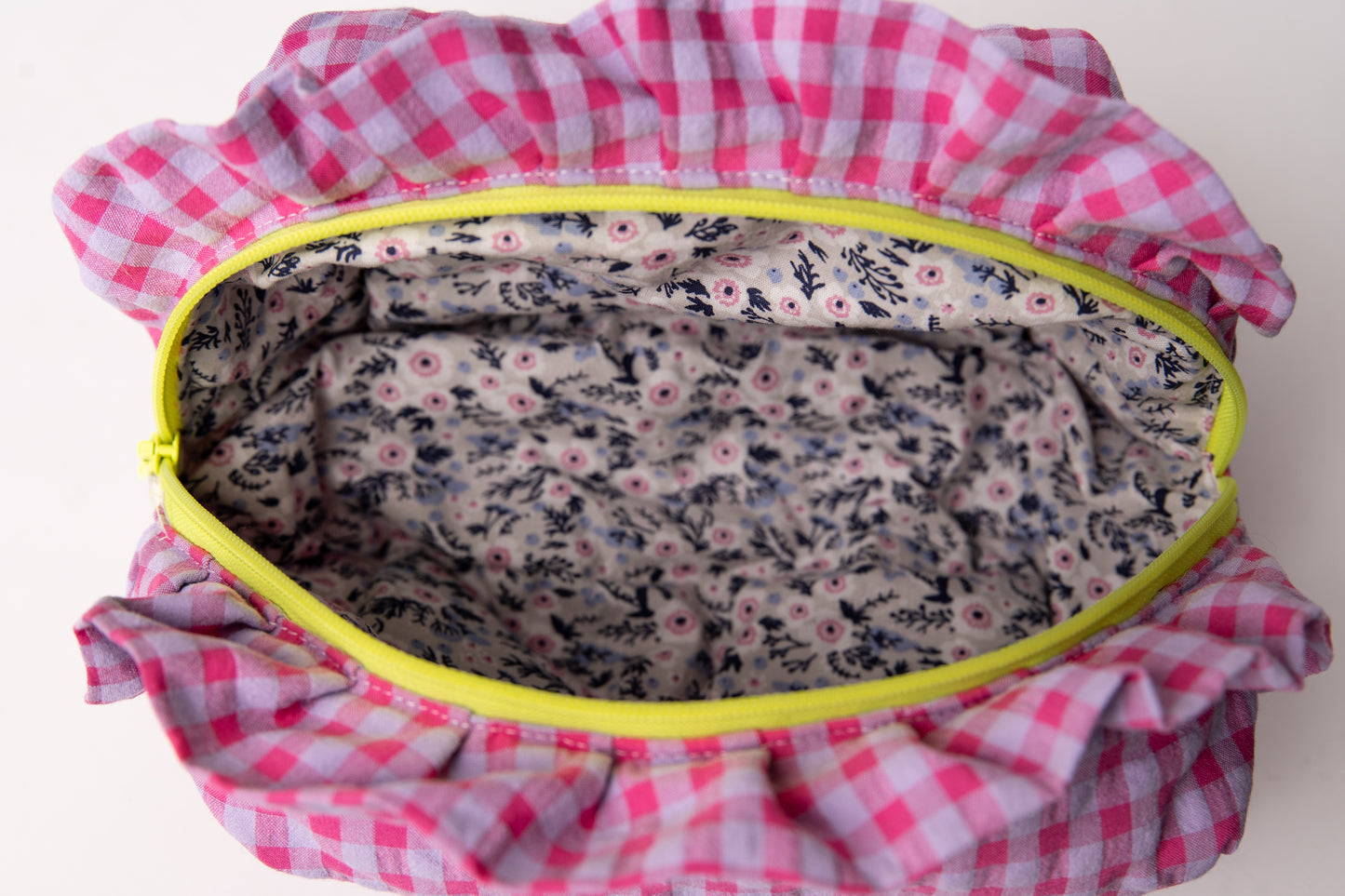 Neceser Vichy Seersucker Volantes Mdm 2730 Lavander