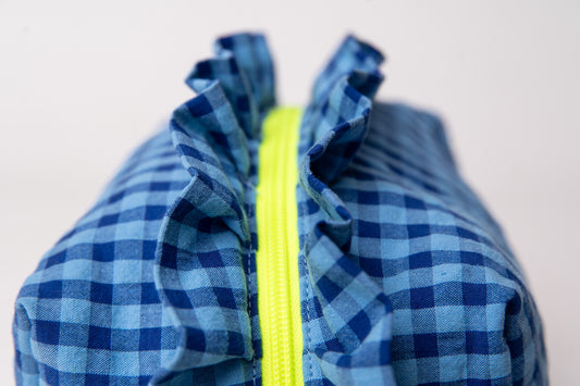 Neceser Vichy Seersucker Volantes Mdm 2518 Royal Blue