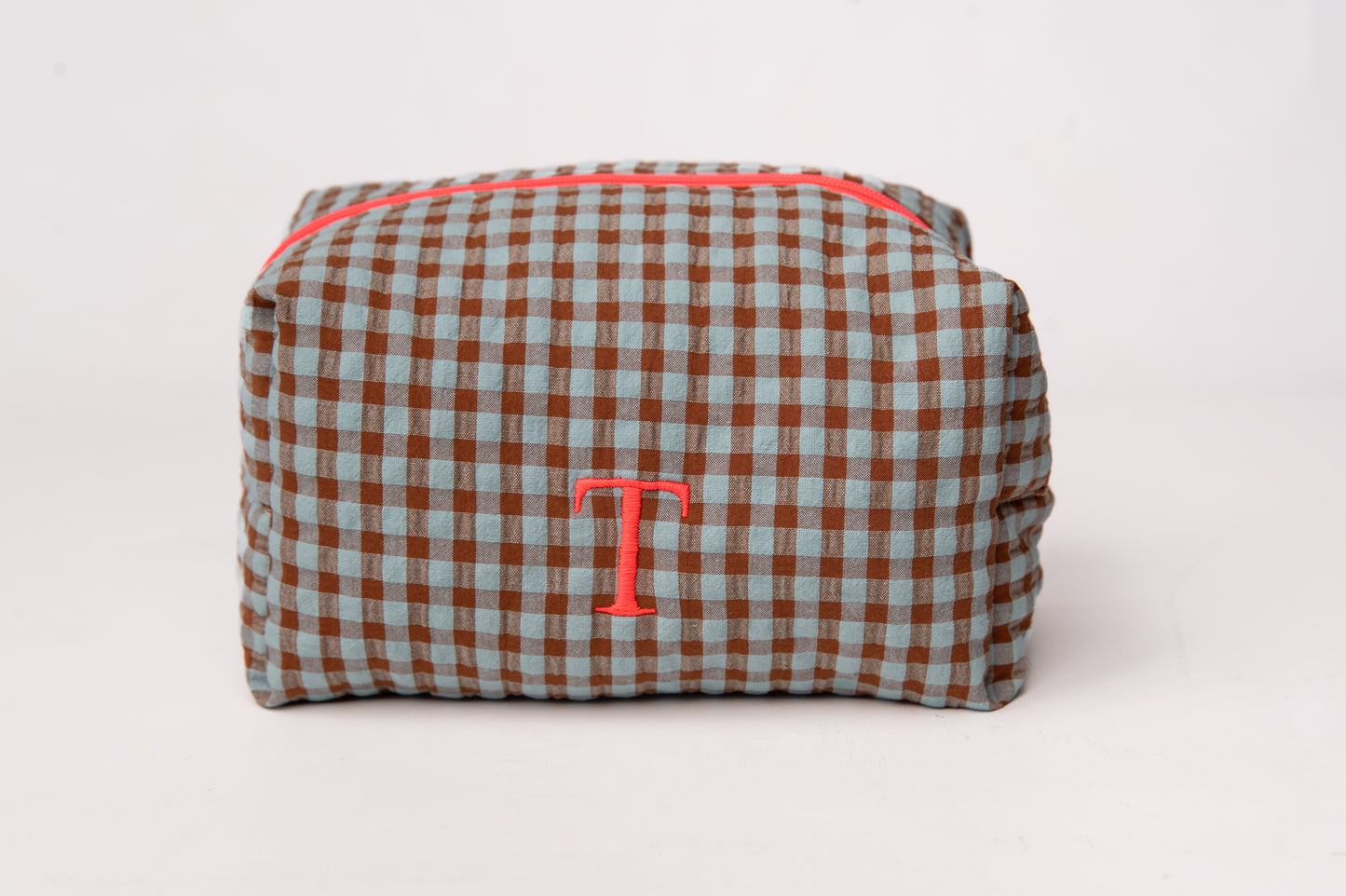 Neceser Vichy Seersucker Mdm 2733 Eggshell Blue