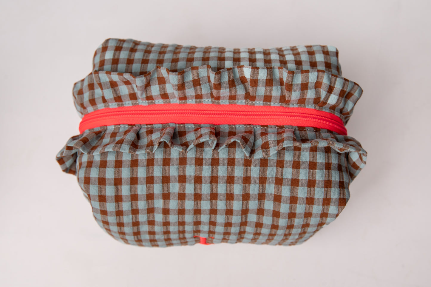 Neceser Vichy Seersucker Volantes Mdm 2733 Eggshell Blue